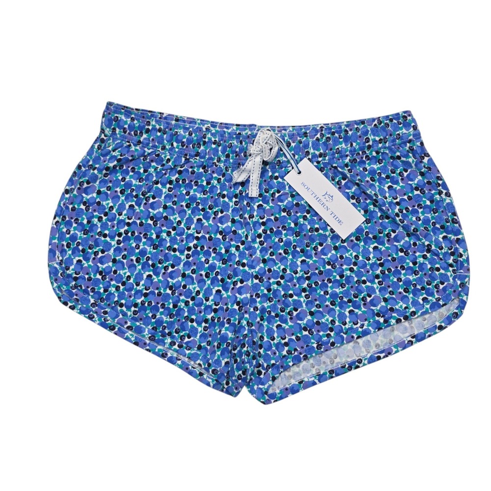 Southern Tide Womens Blueberry Lounge Shorts Blue Cotton Blend Size S NWT 8069